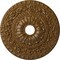 Ekena Millwork Vaduz Medallion (Canopies up to 3 1/2"), 23 1/2"OD x 3 1/2"ID x 2 1/8"P, Smokey Topaz Crackle CM23VASTC - alternate 1